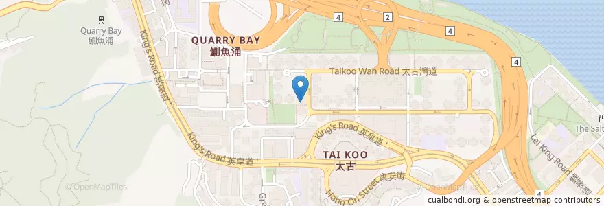 Mapa de ubicacion de 千両 Sen-ryo en Китай, Гуандун, Гонконг, Гонконг, Новые Территории, 東區 Eastern District.