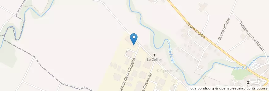 Mapa de ubicacion de Déchetterie La Clopette en 스위스, Vaud, District Du Gros-De-Vaud, Echallens.