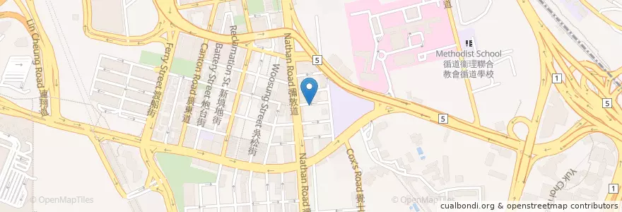 Mapa de ubicacion de Nathan congee and noodle en 中国, 广东省, 香港 Hong Kong, 九龍 Kowloon, 新界 New Territories, 油尖旺區 Yau Tsim Mong District.