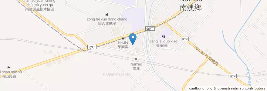 Mapa de ubicacion de 南澳胡椒餅 en تايوان, مقاطعة تايوان, 宜蘭縣, 蘇澳鎮.
