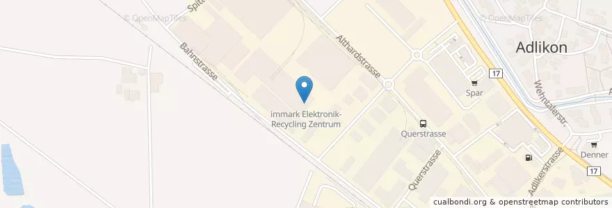 Mapa de ubicacion de immark Elektronik-Recycling Zentrum en İsviçre, Zürih, Bezirk Dielsdorf, Regensdorf.