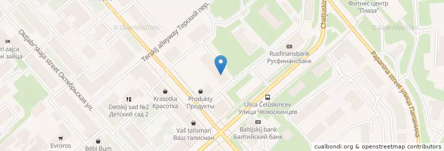 Mapa de ubicacion de Дента лайн en ロシア, 北西連邦管区, Мурманская Область, Городской Округ Мурманск.