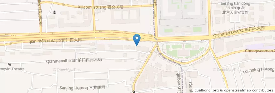 Mapa de ubicacion de 北京银行 en 中国, 北京市, 河北省, 西城区.
