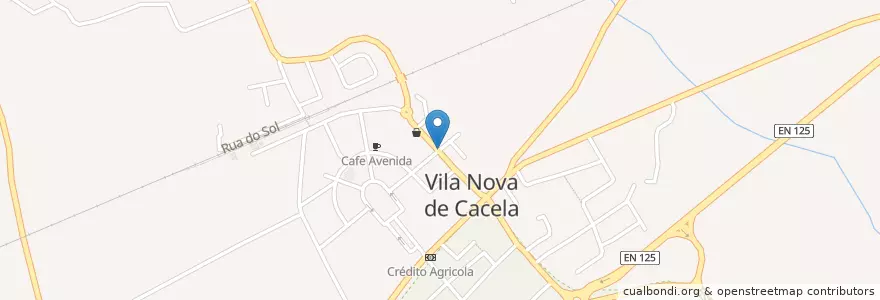 Mapa de ubicacion de Classic Rock Café 1964 en Португалия, Алгарве, Алгарви, Faro, Vila Real De Santo António, Vila Nova De Cacela.