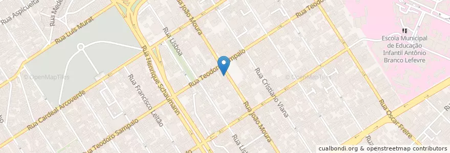 Mapa de ubicacion de Correios en ブラジル, 南東部地域, サンパウロ, Região Geográfica Intermediária De São Paulo, Região Metropolitana De São Paulo, Região Imediata De São Paulo, サンパウロ.