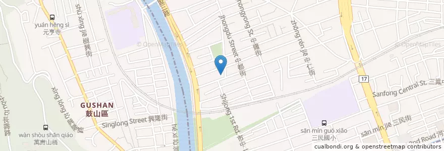 Mapa de ubicacion de 承安耳鼻喉科診所 en Taiwan, Kaohsiung, 三民區.