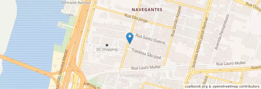 Mapa de ubicacion de Free Riders Pub en Brasilien, Süden, Rio Grande Do Sul, Região Metropolitana De Porto Alegre, Região Geográfica Intermediária De Porto Alegre, Região Geográfica Imediata De Porto Alegre, Porto Alegre.