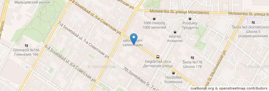 Mapa de ubicacion de Verno en ロシア, 北西連邦管区, レニングラード州, サンクト ペテルブルク, Центральный Район, Округ Смольнинское.