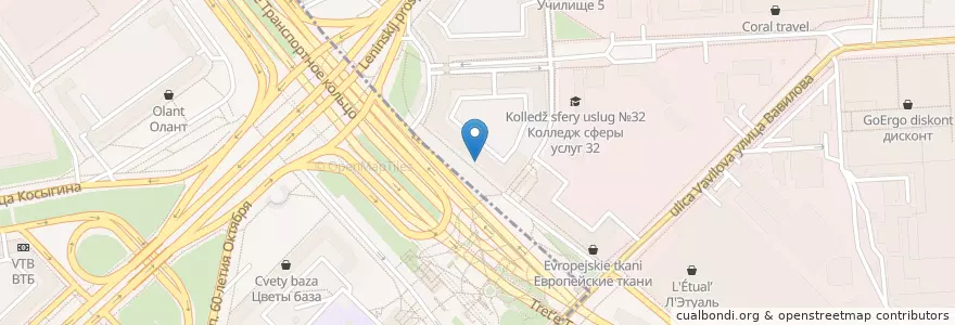 Mapa de ubicacion de Новый Арт Театр en Rusland, Centraal Federaal District, Moskou, Южный Административный Округ, Донской Район.