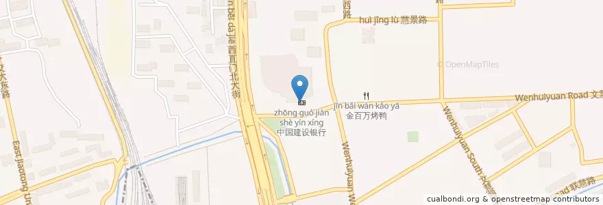 Mapa de ubicacion de 中国建设银行 en 중국, 베이징시, 허베이성, 海淀区.