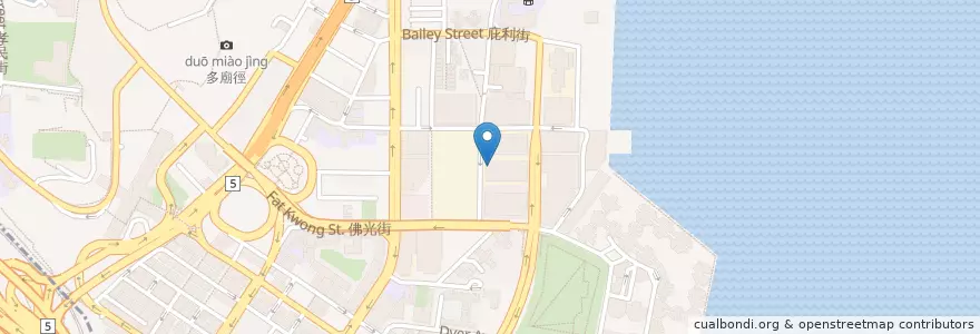 Mapa de ubicacion de 埃塞俄比亞聯邦民主共和國領事館 Consulate of the Federal Democratic Republic of Ethiopia en China, Guangdong, Hong Kong, Kowloon, Wilayah Baru, 九龍城區 Kowloon City District.