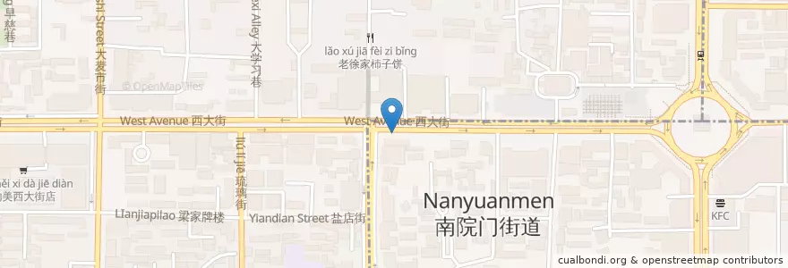 Mapa de ubicacion de HSBC en چین, شاآنشی, 西安市, 莲湖区 (Lianhu).