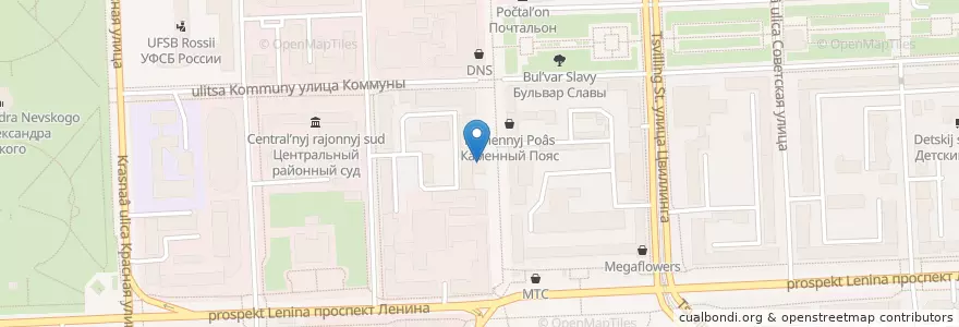 Mapa de ubicacion de Есть поесть en ロシア, ウラル連邦管区, チェリャビンスク州, チェリャビンスク管区.