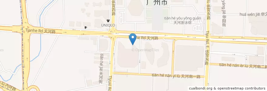 Mapa de ubicacion de HSBC en Китай, Гуандун, Гуанчжоу, 天河区, 天河南街道.