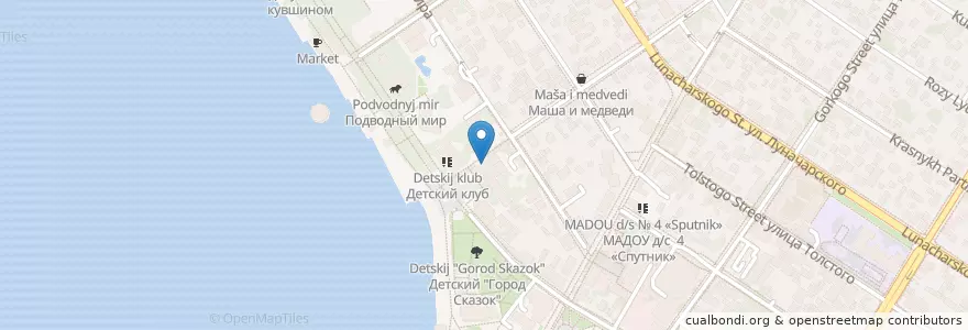 Mapa de ubicacion de Столовая en Russia, South Federal District, Krasnodar Krai, Городской Округ Геленджик.