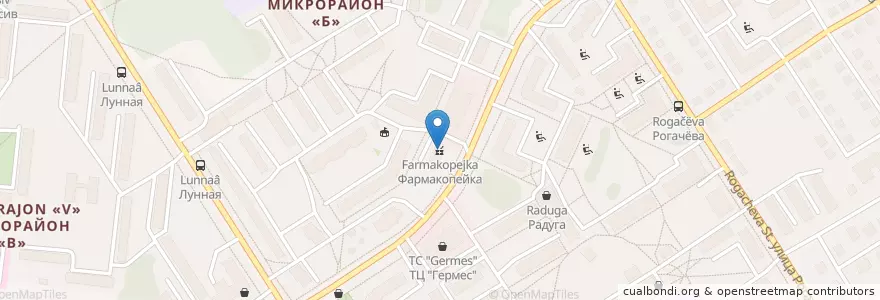Mapa de ubicacion de Фармакопейка en Rusia, Сибирский Федеральный Округ, Wilayah Novosibirsk, Городской Округ Бердск.