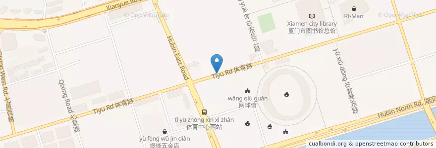 Mapa de ubicacion de 海洋学院站 en China, Fujian, Siming.