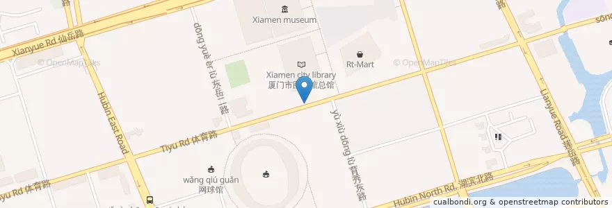 Mapa de ubicacion de 文化艺术中心南站 en Çin, Fujian, 思明区.