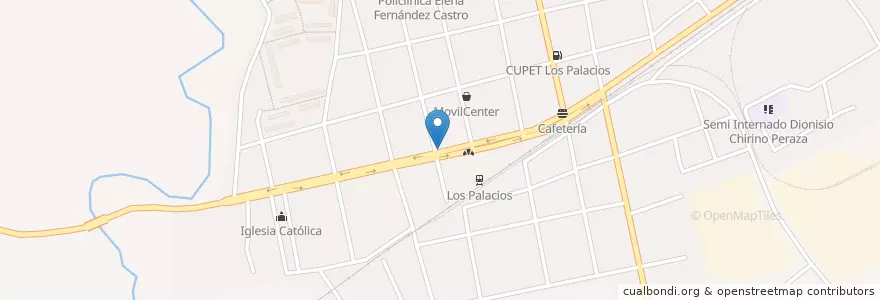 Mapa de ubicacion de Cadeca en كوبا, Pinar Del Río, Los Palacios.