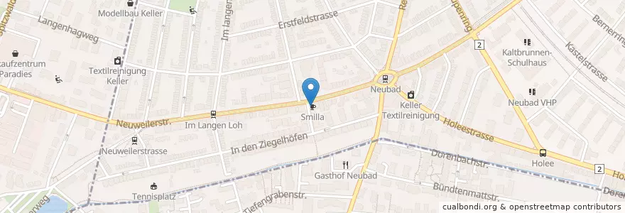 Mapa de ubicacion de Smilla en سويسرا, مدينة بازل, Basel.