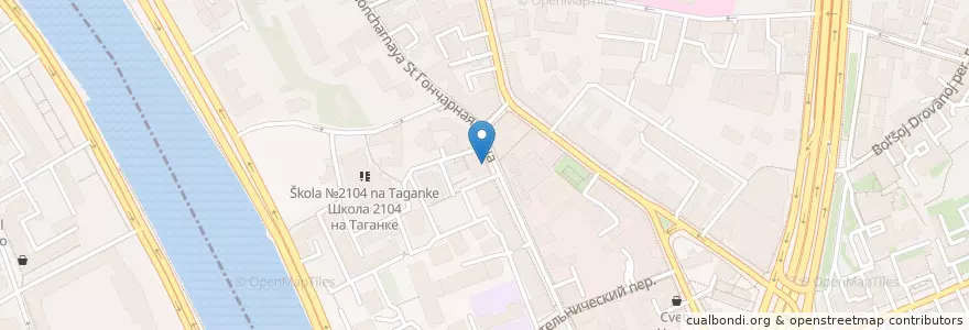 Mapa de ubicacion de Ланта en Russia, Central Federal District, Moscow, Central Administrative Okrug, Tagansky District.