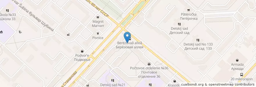 Mapa de ubicacion de инвитро en روسيا, Центральный Федеральный Округ, Липецкая Область, Городской Округ Липецк.