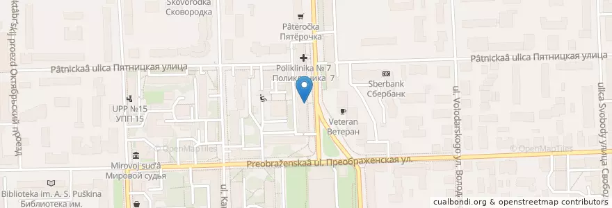 Mapa de ubicacion de ЦСПП en Rusia, Приволжский Федеральный Округ, Óblast De Kírov, Городской Округ Киров.