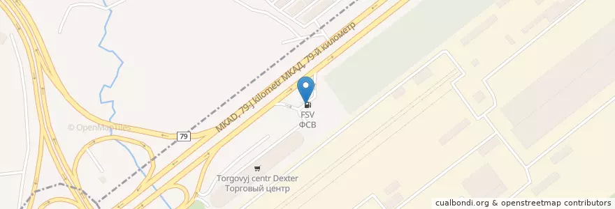 Mapa de ubicacion de ФСВ en Rusland, Centraal Federaal District, Moskou, Северный Административный Округ, Дмитровский Район.