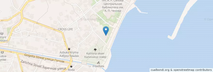 Mapa de ubicacion de Geneva en Russia, South Federal District, Autonomous Republic Of Crimea, Republic Of Crimea, Yalta City Municipality, Городской Округ Ялта.