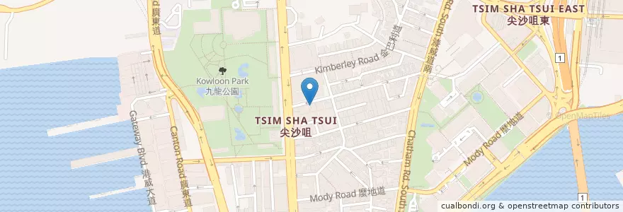 Mapa de ubicacion de Post Office en Chine, Guangdong, Hong Kong, Kowloon, Nouveaux Territoires, 油尖旺區 Yau Tsim Mong District.
