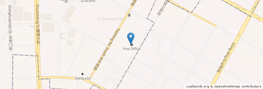 Mapa de ubicacion de Post Office en 中国, 四川省, 成都市, 春熙路街道.