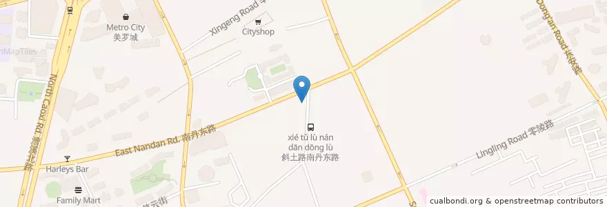 Mapa de ubicacion de 上海市农科院畜牧兽医研究所 en China, Shanghai, Xuhui District.