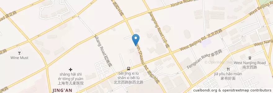 Mapa de ubicacion de Dogtown  en 中国, 上海市, 静安区.