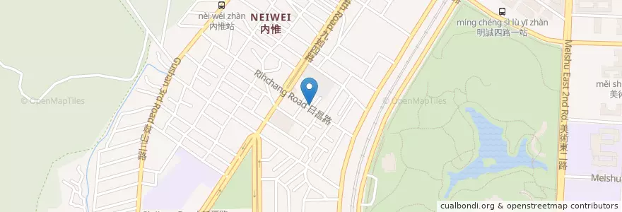 Mapa de ubicacion de 怡生藥局 en تايوان, كاوهسيونغ, 鼓山區.