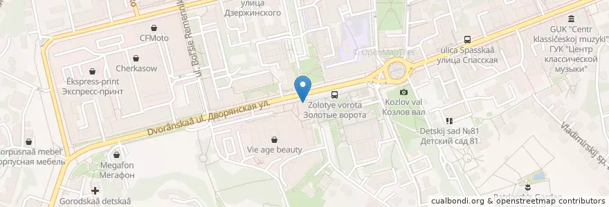 Mapa de ubicacion de ОДРИ en Russia, Distretto Federale Centrale, Владимирская Область, Городской Округ Владимир.