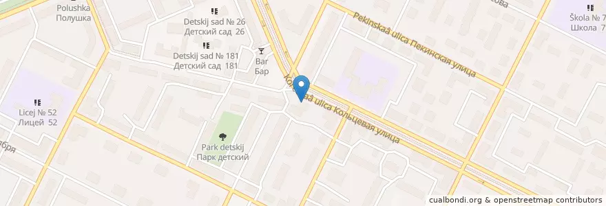 Mapa de ubicacion de Минутка en Rusia, Приволжский Федеральный Округ, Башкортостан, Городской Округ Уфа.