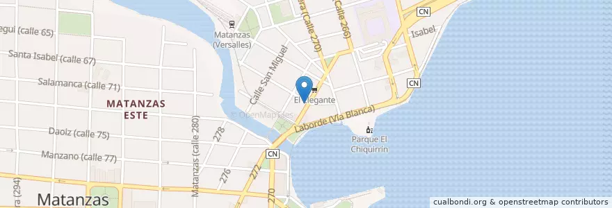 Mapa de ubicacion de Plácido en 古巴, Matanzas, Matanzas, Ciudad De Matanzas.