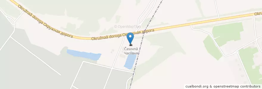 Mapa de ubicacion de Часовня en Rusland, Centraal Federaal District, Oblast Jaroslavl, Рыбинский Район, Покровское Сельское Поселение.