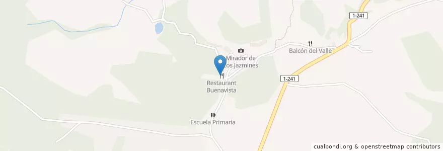 Mapa de ubicacion de Restaurant Buenavista en Cuba, Pinar Del Río, Viñales.