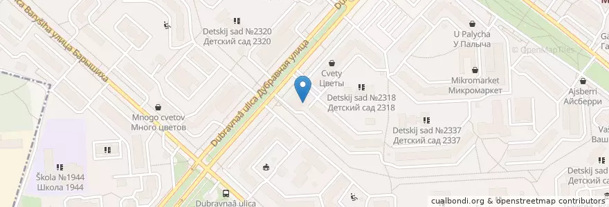 Mapa de ubicacion de Отделение связи №125222 en روسيا, Центральный Федеральный Округ, Москва, Северо-Западный Административный Округ, Район Митино.