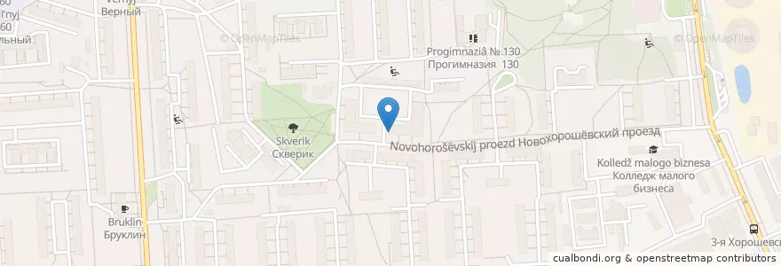 Mapa de ubicacion de Уют en Rússia, Distrito Federal Central, Москва, Северо-Западный Административный Округ, Район Хорошёво-Мнёвники.