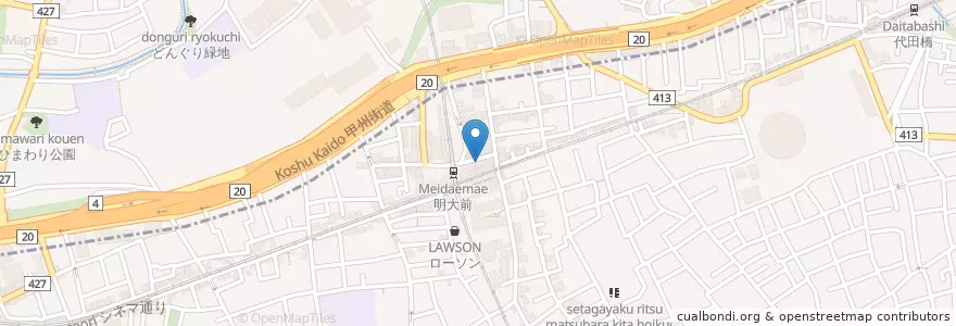Mapa de ubicacion de ダンダダン酒場 en اليابان, 東京都.