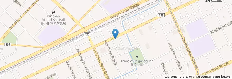 Mapa de ubicacion de 麥當勞 en 臺灣, 臺中市, 南區.