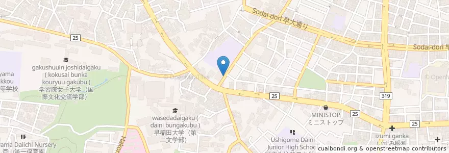 Mapa de ubicacion de 焼肉　ホドリ en Japão, Tóquio, 新宿区.