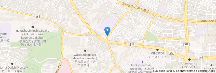 Mapa de ubicacion de 東京らっきょブラザーズ en Japan, Tokio, 新宿区.