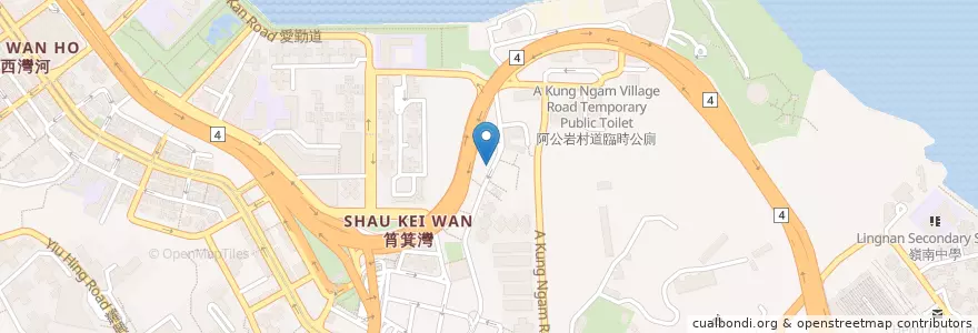 Mapa de ubicacion de 太爺雞 en China, Cantão, Hong Kong, Ilha De Hong Kong, Novos Territórios, 東區 Eastern District.