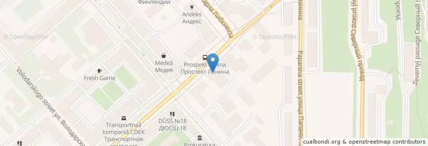 Mapa de ubicacion de Караоке - Ирония Судьбы en Russland, Föderationskreis Nordwest, Oblast Murmansk, Городской Округ Мурманск.