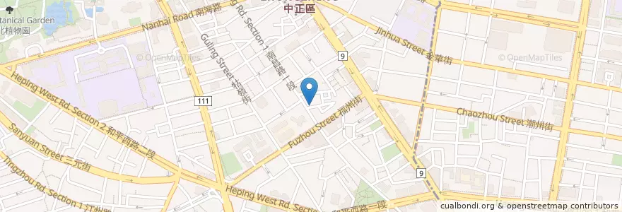 Mapa de ubicacion de 阿里港 en 臺灣, 新北市, 臺北市, 中正區.