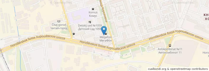 Mapa de ubicacion de ВТБ en روسيا, Центральный Федеральный Округ, Москва, Северный Административный Округ, Хорошёвский Район.