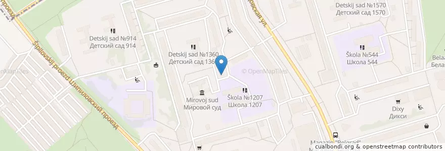 Mapa de ubicacion de Новостом на Домодедовской en Russia, Central Federal District, Moscow, Southern Administrative Okrug, Orekhovo-Borisovo Yuzhnoye District.